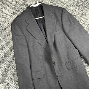 Ralph Lauren University Polo Club Blazer Mens 42R 100%‎ Wool Gray